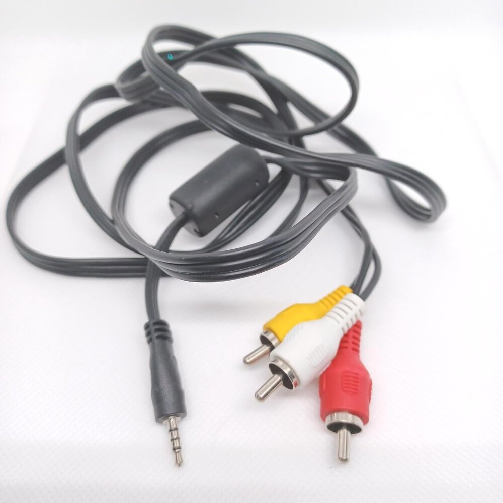 Video Audio 3.5MM to 3 RCA AV Camcorder TV Audio/Video Cable